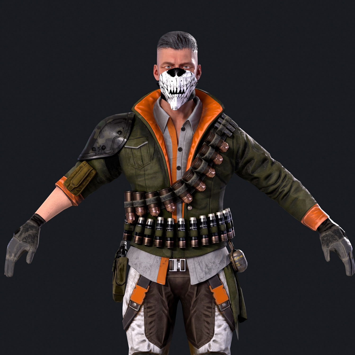 Low poly 3D character